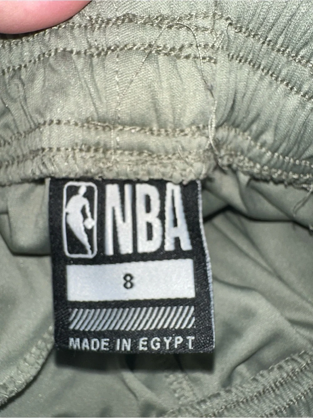 NBA Kids Sage Green Athletic Shorts
